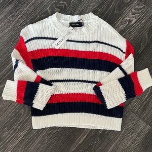 [NEW W/ TAGS] MINKPINK Stripe Knit Sweater